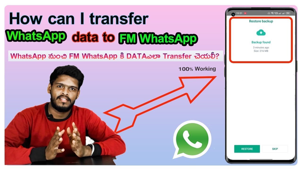How can I transfer WhatsApp data to FMWhatsApp?  2022 | Restore data from Whatsapp to Fm WhatsApp ||