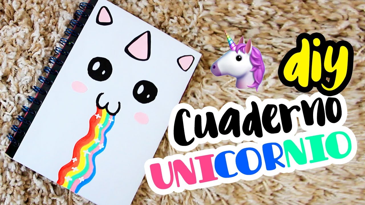 ¡DECORA TUS CUADERNOS DE UNICORNIO! por Lau