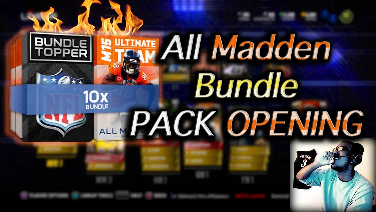 Madden 15 PS4 Ultimate Team Mode - FACECAM All Madden Bundle Pack Opening!! (60 FPS)