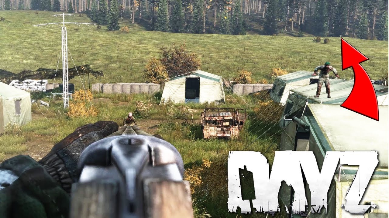 Zero IQ Play In DayZ! Ringing The Dinner Bell At A Mil Base...