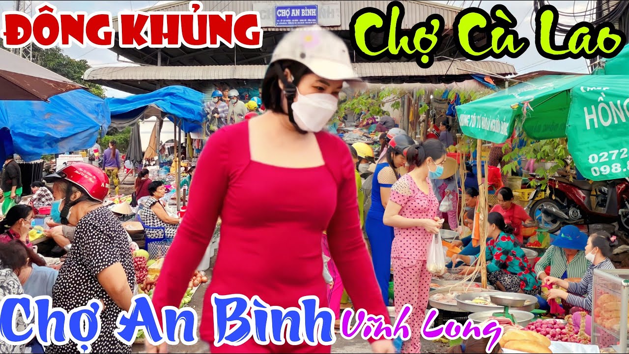 Cam Sành Rớt Giá Tràn Lan CHỢ CÙ LAO AN BÌNH, VĨNH LONG - Người Đi Tấp Nập , Chợ Nhỏ Mà Vui | KPVL