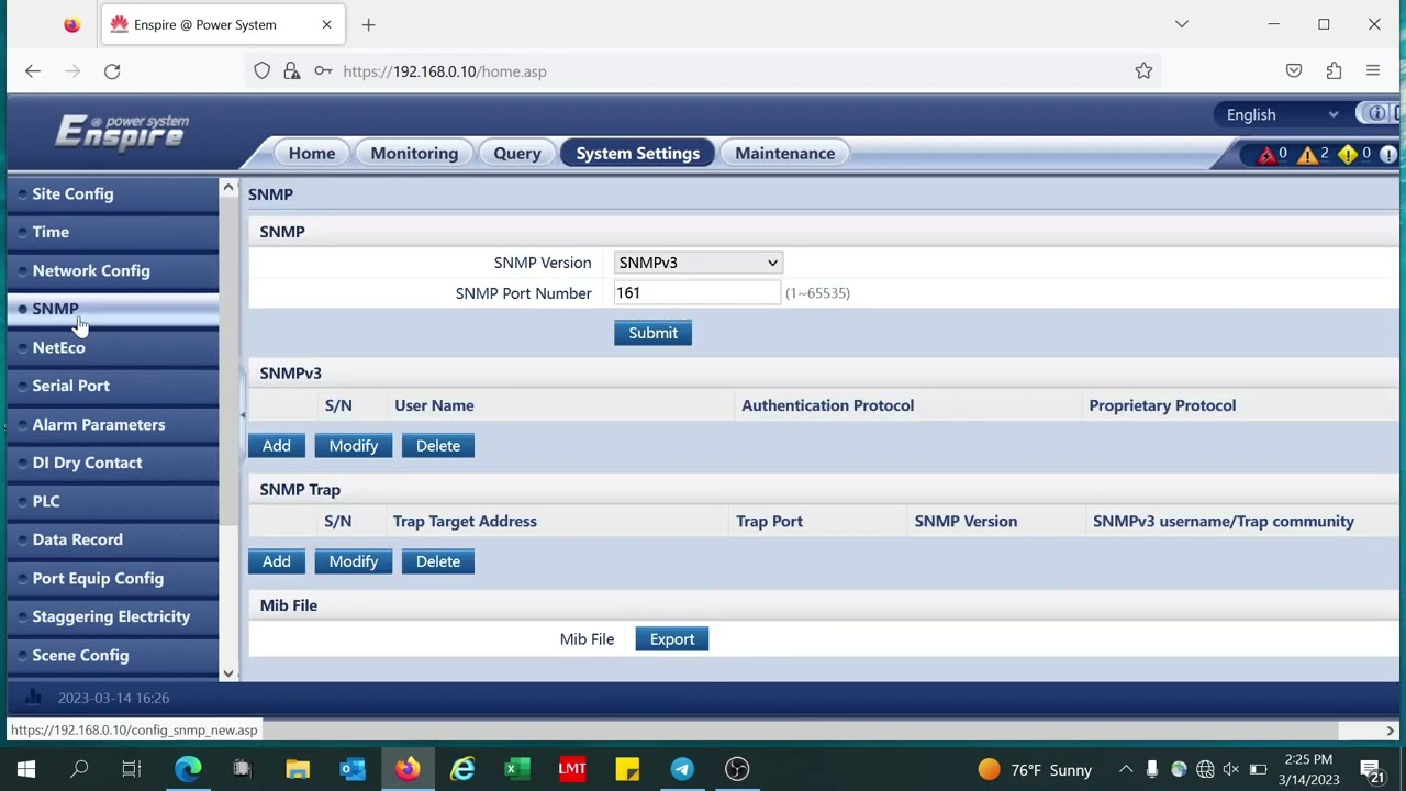 How To Huawei Rectifier SMU02C Alarm Configuration Process by  WEB