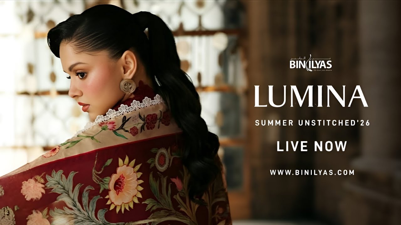 Binilyas New Summer Lawn Unstitched Collection 2026 | Lumina Summer Unstitched 2026 By Binilyas 