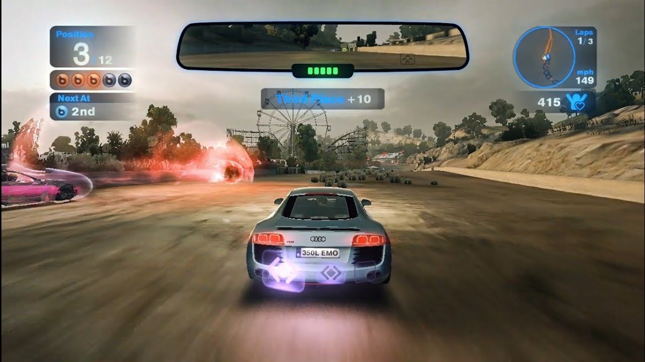 Blur Act VII Double Damage Race 2 Barcelona Oval 
