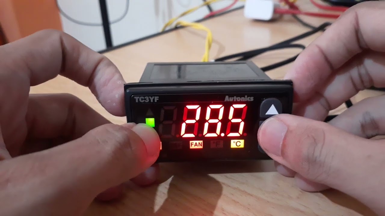 setting parameter refrigeration temperature controller autonics TC3YF-34R (NTC sensor)