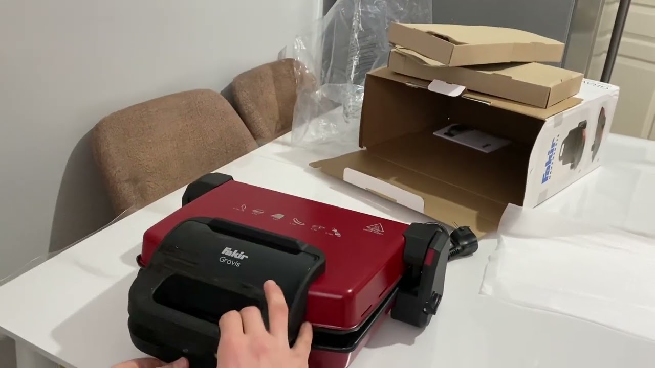 Fakir Gravis 1800 W Tost Makinası kutu açılışı ve kullanım deneyi