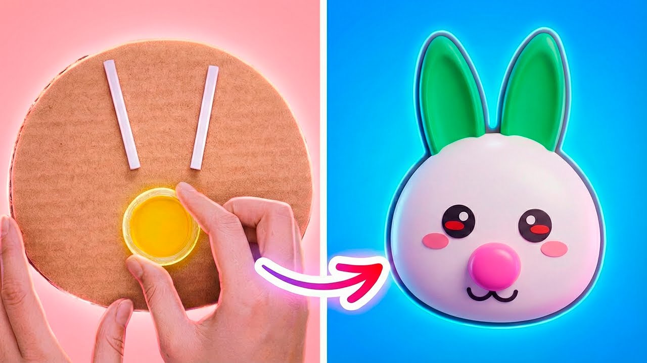 ✂️ Easy DIY Games & Cute Crafts for Kids! 😊🐇