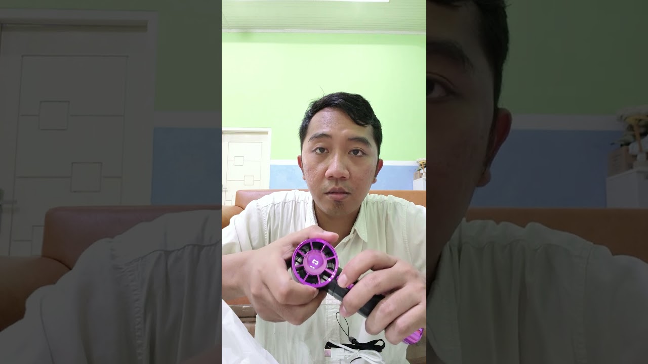 Unboxing kipas mini LED dengan 100 kecepatan #kipas #kipasmini