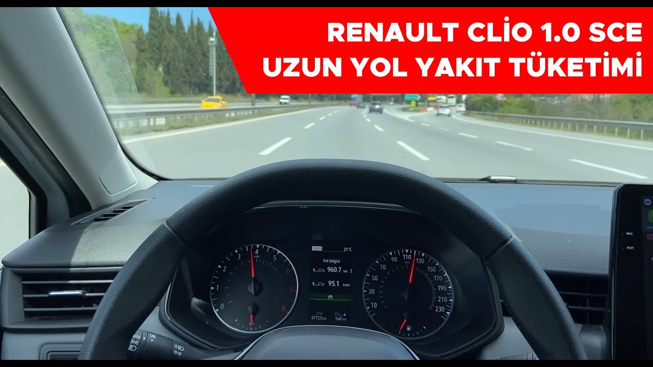 Clio 1.0 SCE Motor 65 HP Yakıt Tüketim Testi.