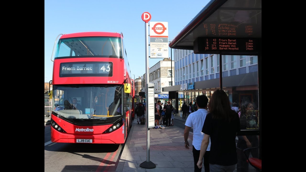 First Electric Bus Journey on Route 43 - Metroline