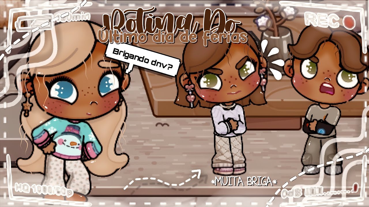 ROTINA ÚLTIMO DIA DE FÉRIAS!! 😡📚🌒 *COM VOZ* 📢 || AVATAR WORLD 🌏