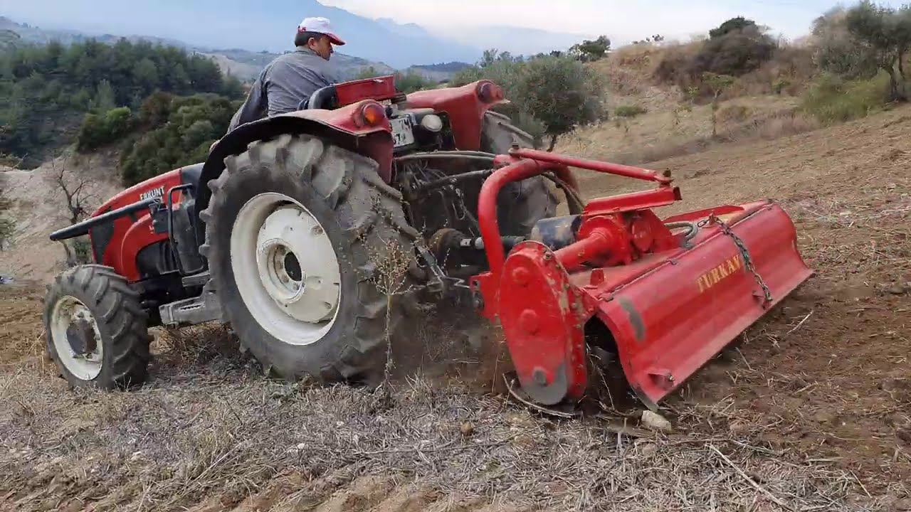 Rotovatör İle Gen Üzerine Buğday Ekimi Yapıyor - ERKUNT NİMET 70 M