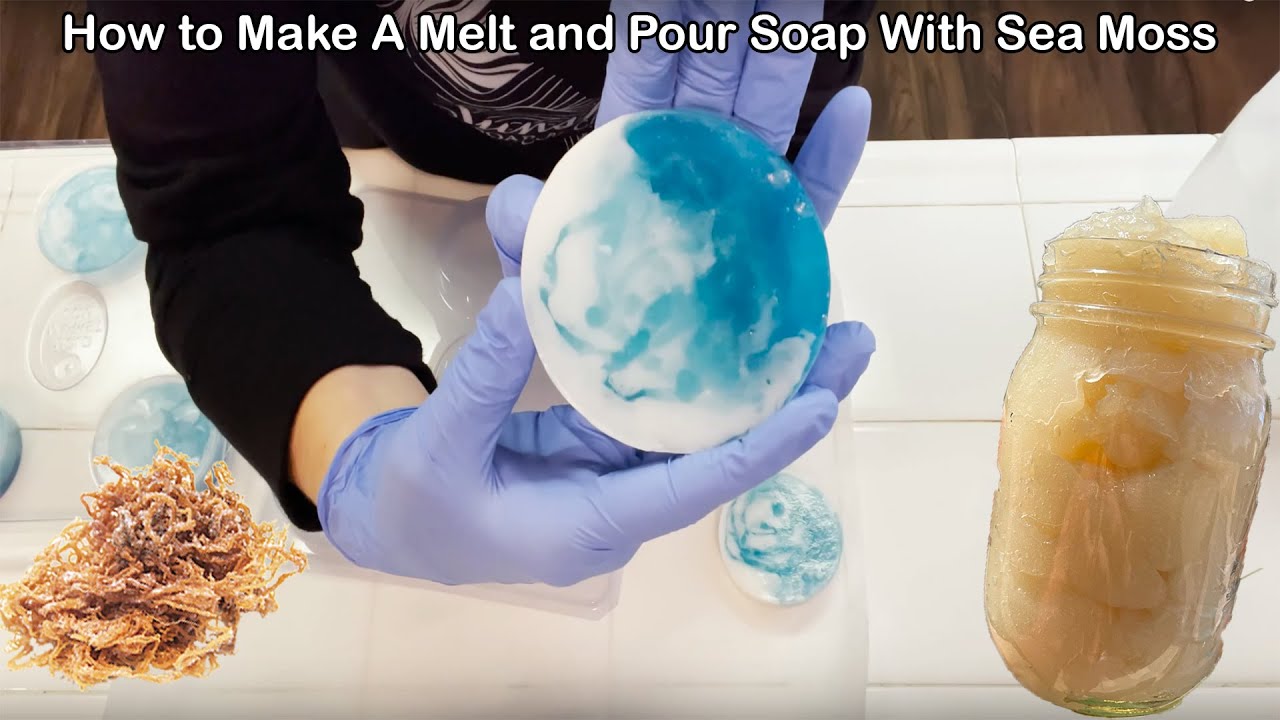How To Make A Melt Soap With Sea Moss +RECIPE INCLUDED!! (Sea Moss Soap Tutorial With Recipe)