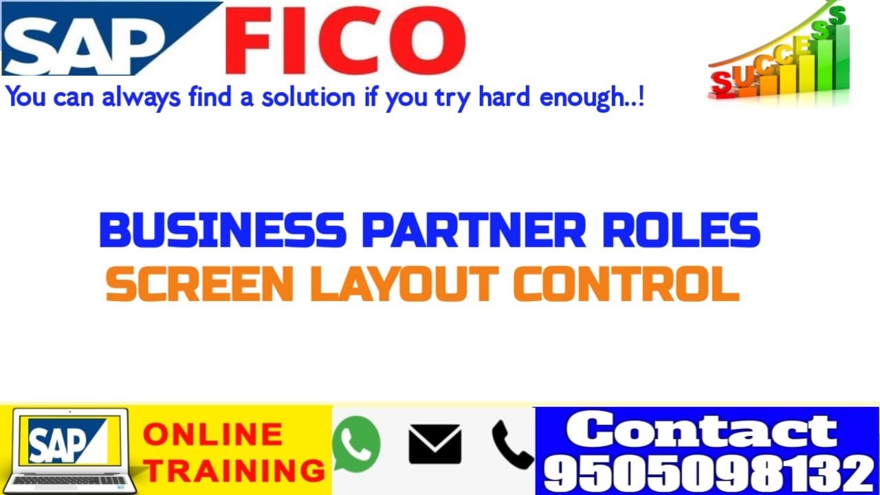 SAP S4HANA FICO|| BUSINESS PARTNER SCREEN CONTROALS|| BP ROLES