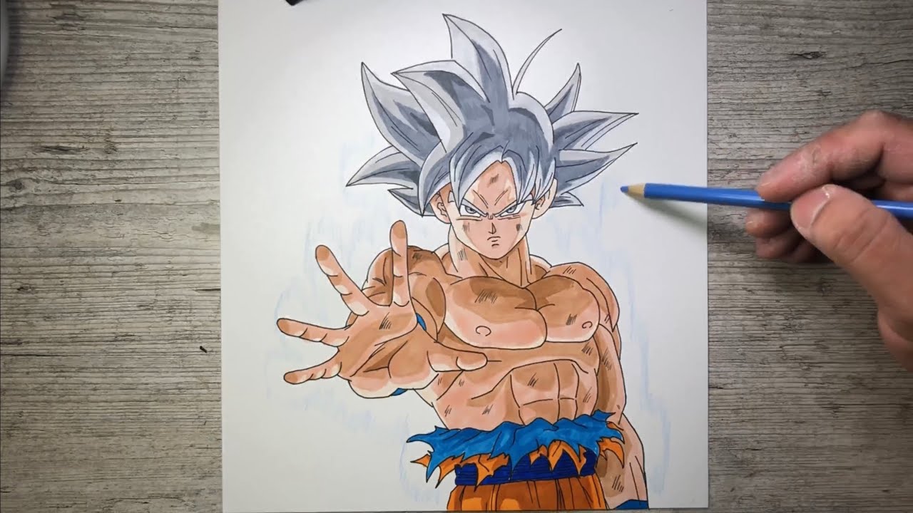Drawing Goku MUI #goku #drawing #art #animedrawing #gokumui #howtodraw #drawingtutorial