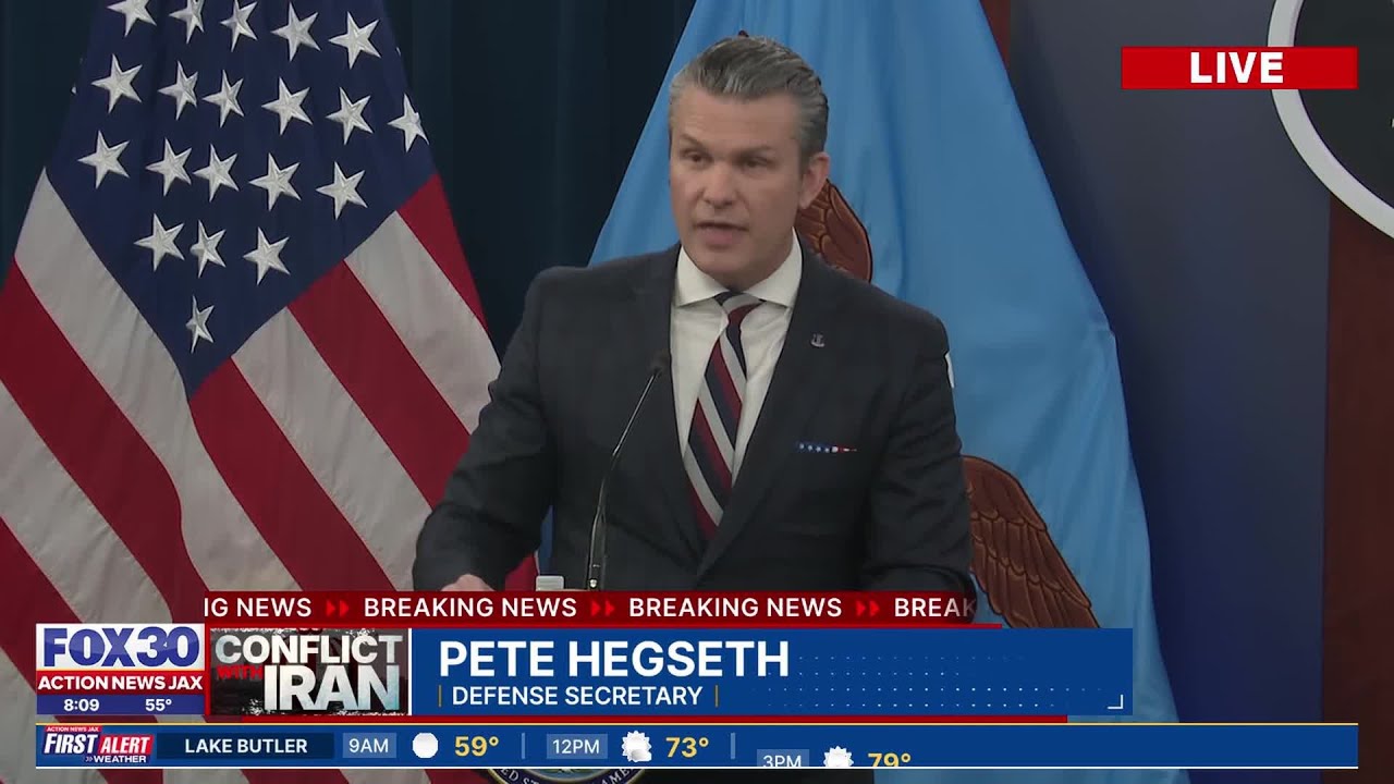 Pentagon gives briefing on US/Israel war with Iran on day 5 of conflict