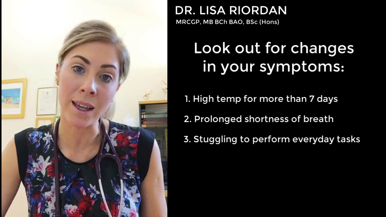 Dr Lisa - Monitoring your symptoms in isolation