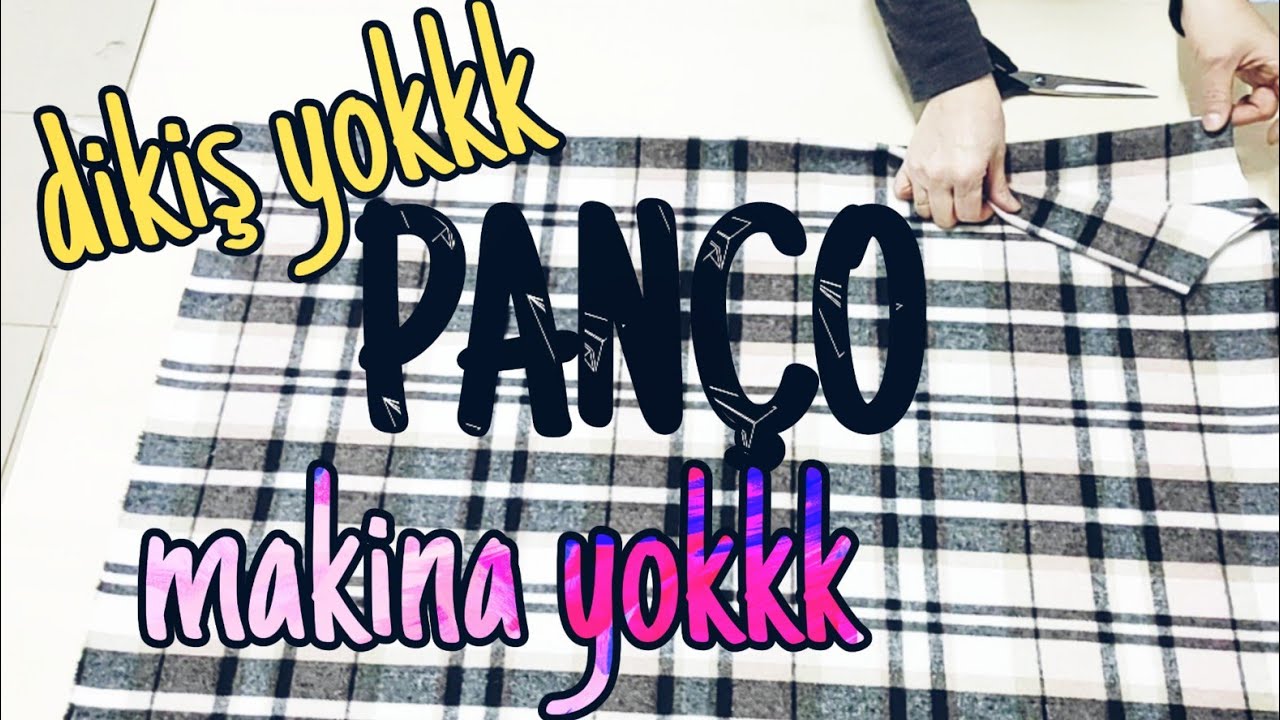 DİKİŞSİZ PANÇO ...Dikiş yok dikiş makinası yok  #panco #poncho #easyponcho