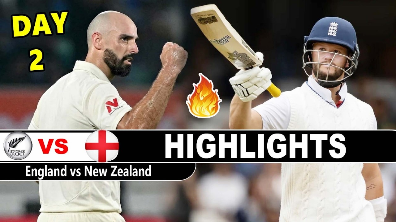 Highlights | England vs New Zealand 2nd Test Match Day 2 Kennington, London | Eng Vs Nz Highlights