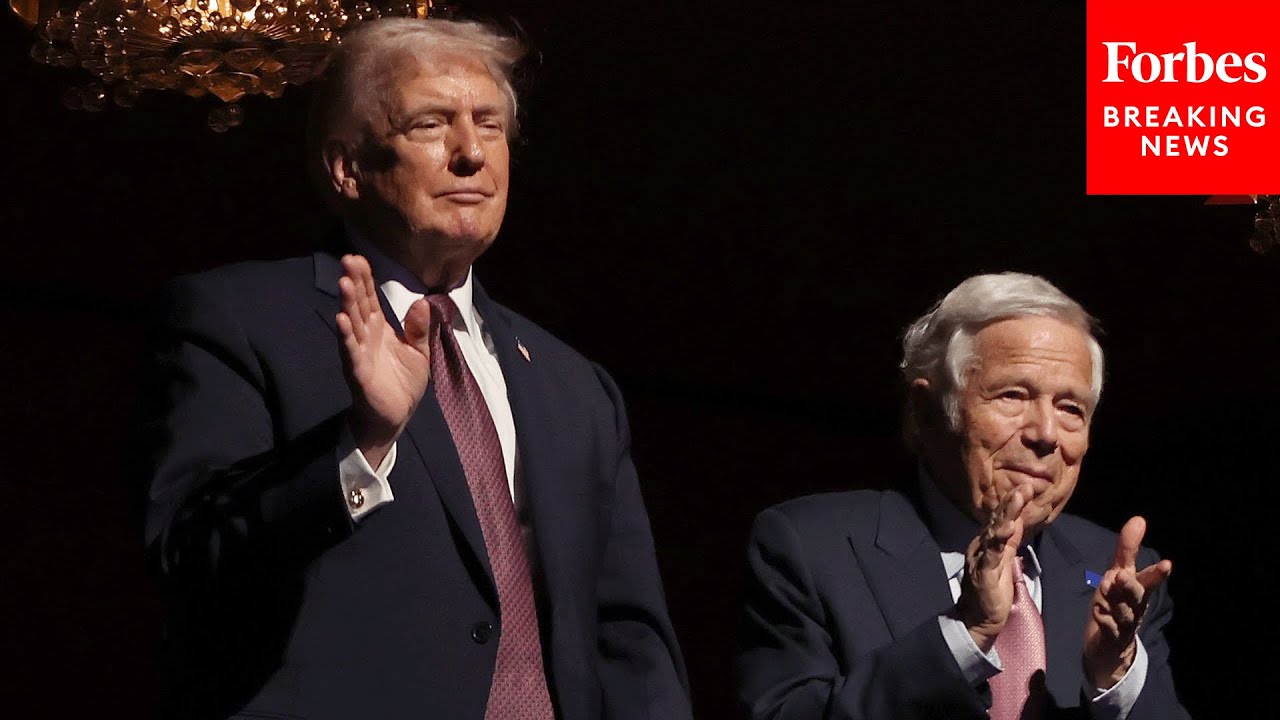Donald Trump Sits With Patriots Owner Robert Kraft At 'Melania' Premiere