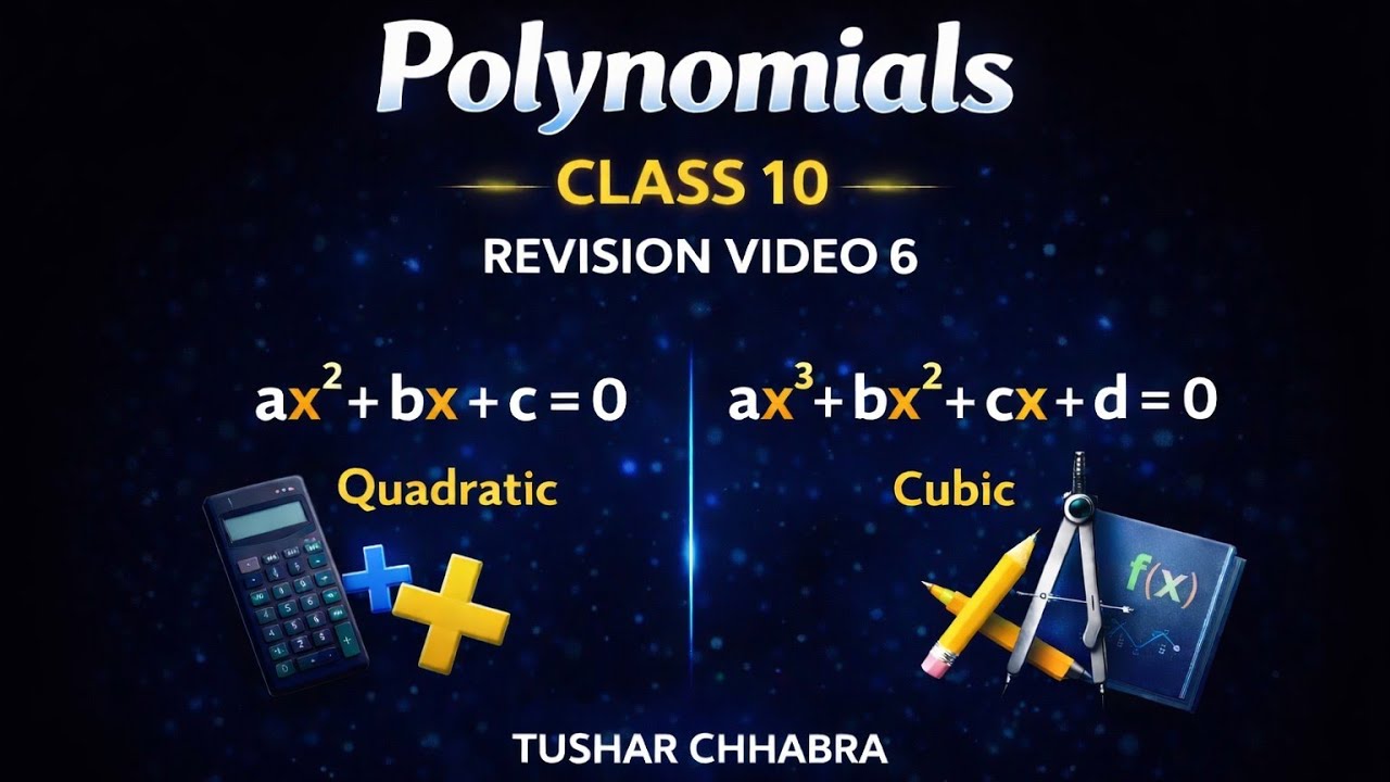 Polynomials One Shot Revision 💯 | Class 10 Maths Board Prep