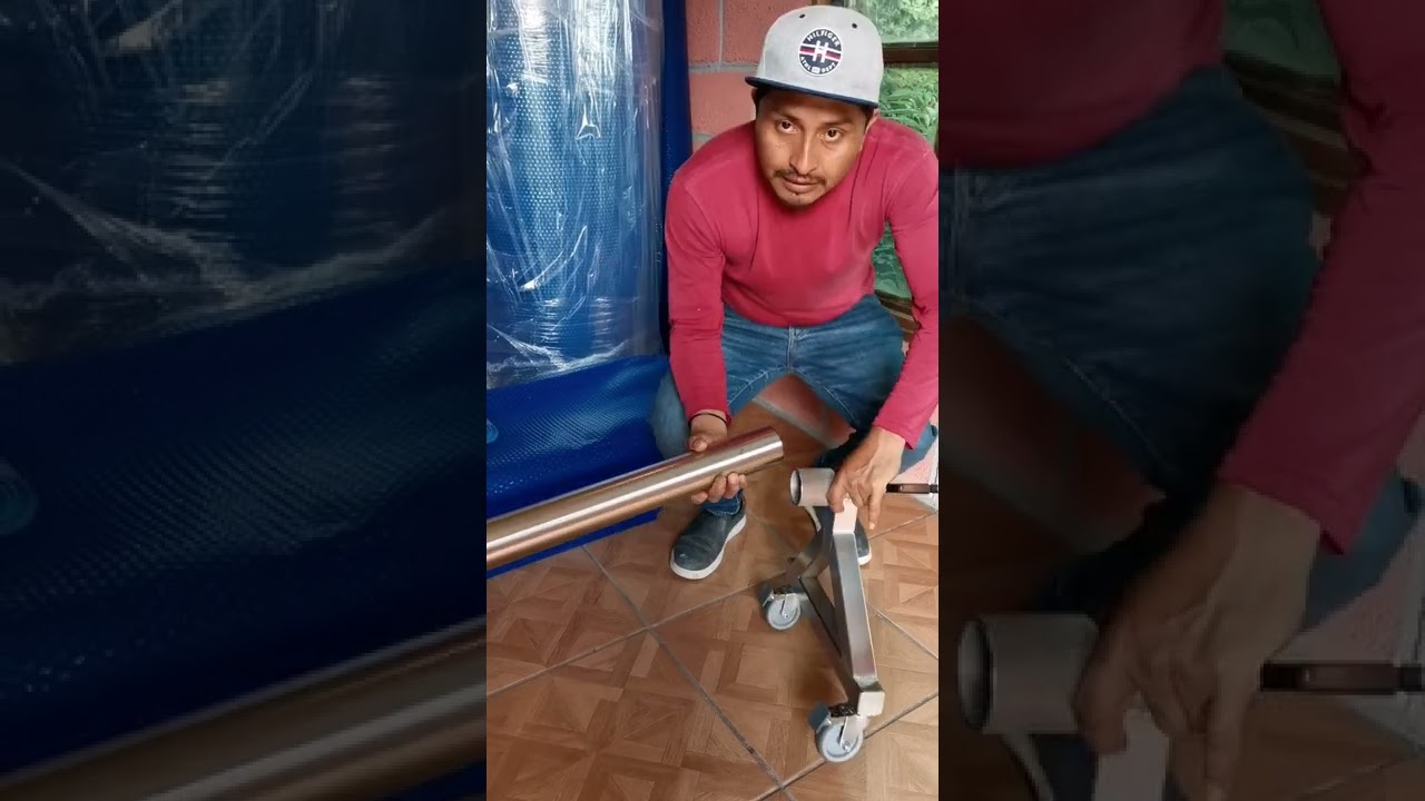 instalación de enrrollador para cubierta térmica de alberca