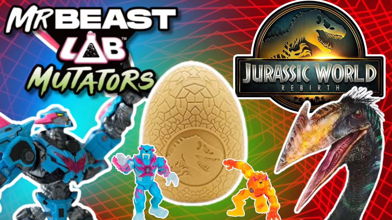 MrBeast Lab Mutators Hatch Jurassic World Surprise Egg! Baby Dinosaur Chaos!