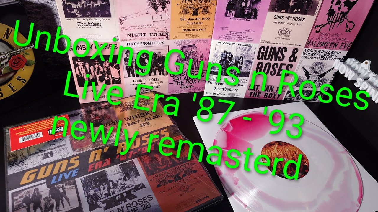 Unboxing remasterd Guns n' Roses Live Era '87-'93 colour Vinyl Double Gatefold 18.11.25
