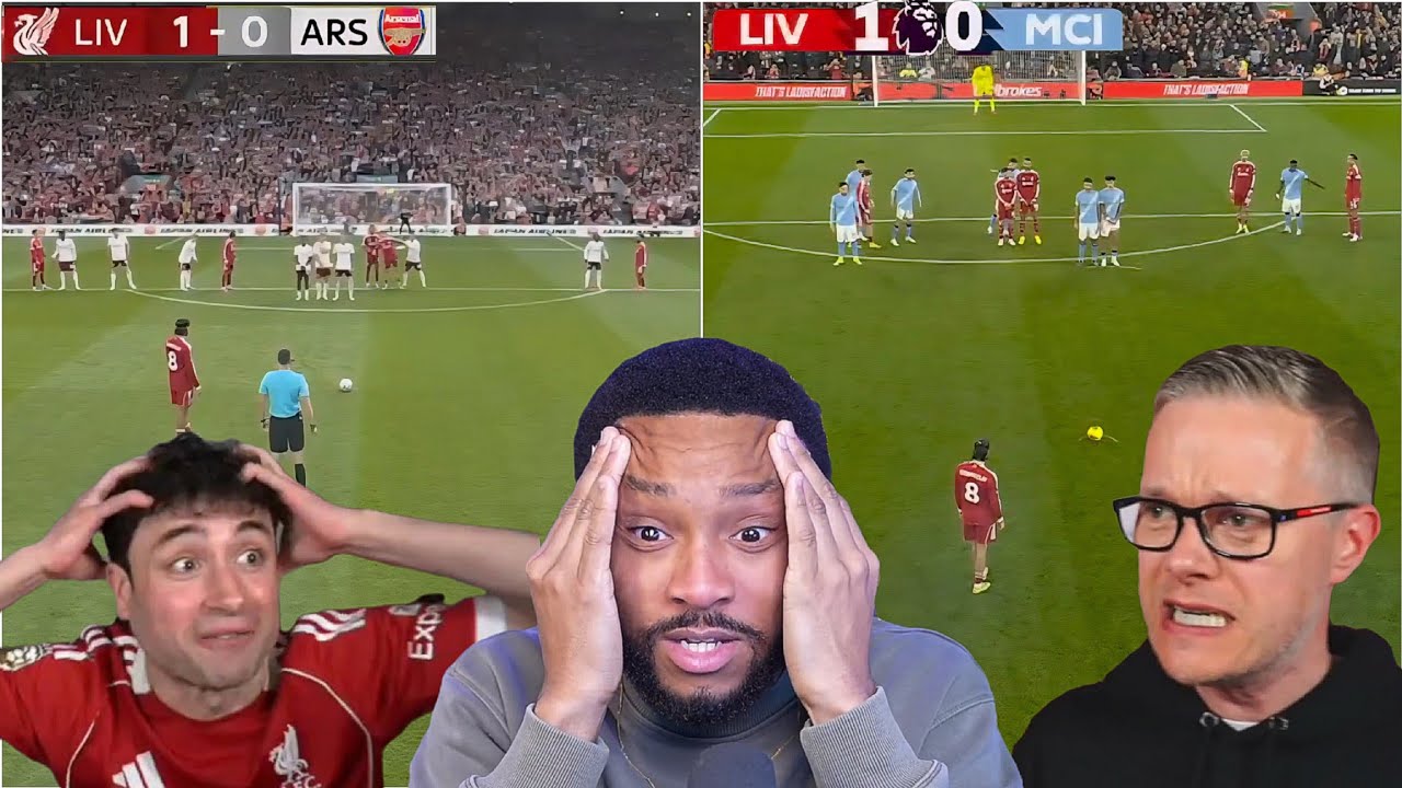 CRAZY Live Reactions to Szoboszlai STUNNING Freekick vs Arsenal and Man City 