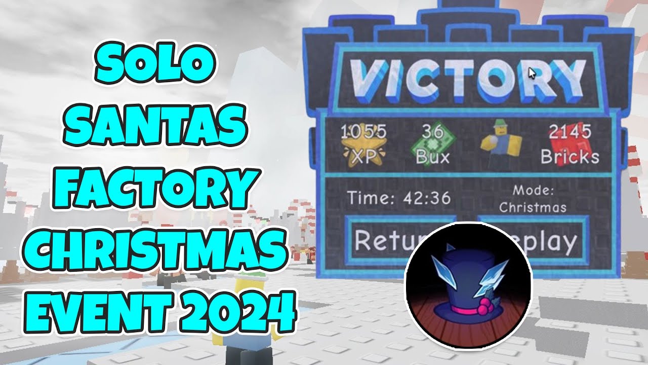 Solo Santas Factory Christmas Event 2024 in Doomspire Defense | ROBLOX