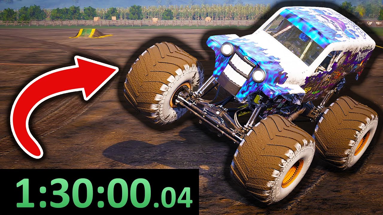 The Longest Bicycle in Monster Jam Showdown