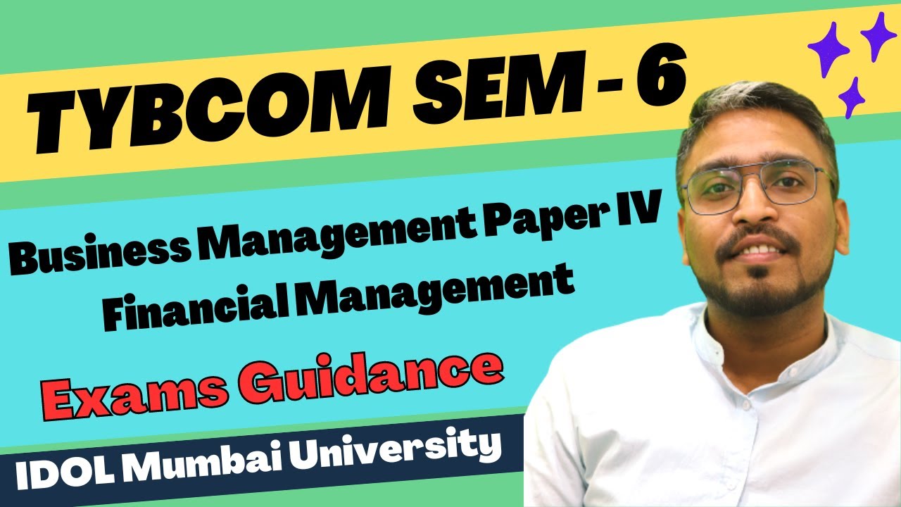 TYBCOM Semester 6 CBCS Business Management Paper IV Financial Management subject code 83008