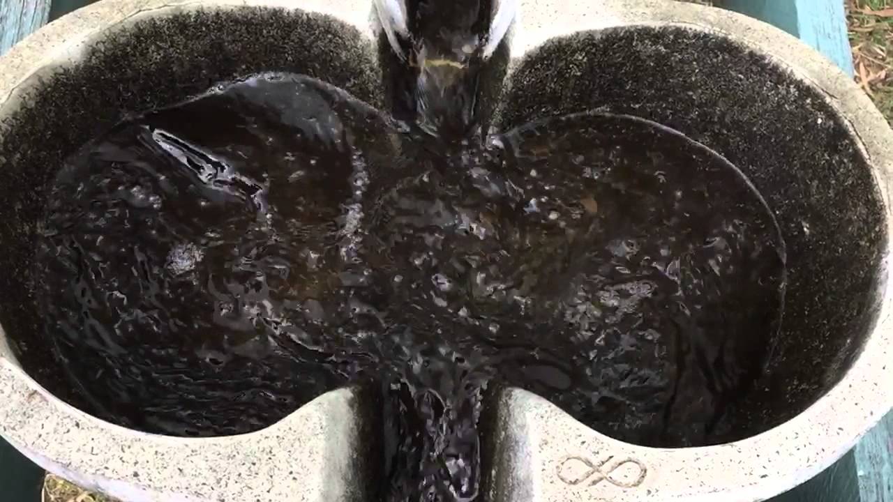 Flowform water rhythms