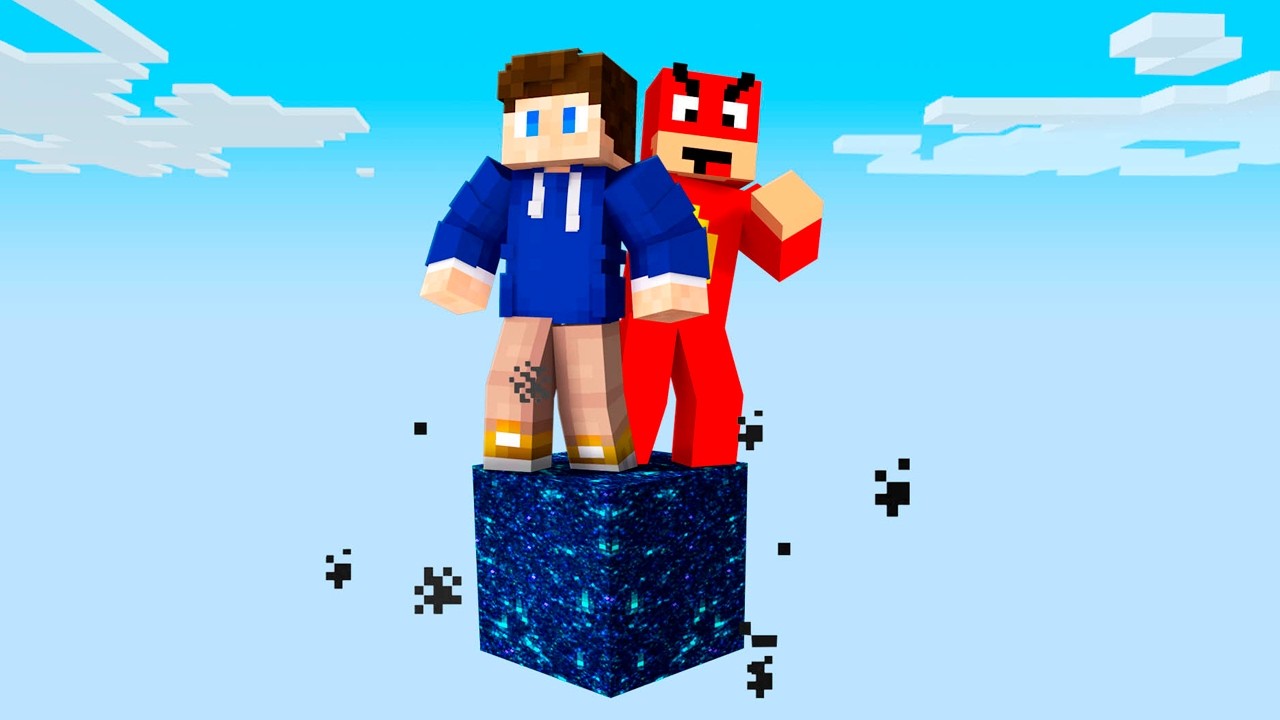 Vi Er Fanget På En VOID Block I Minecraft!