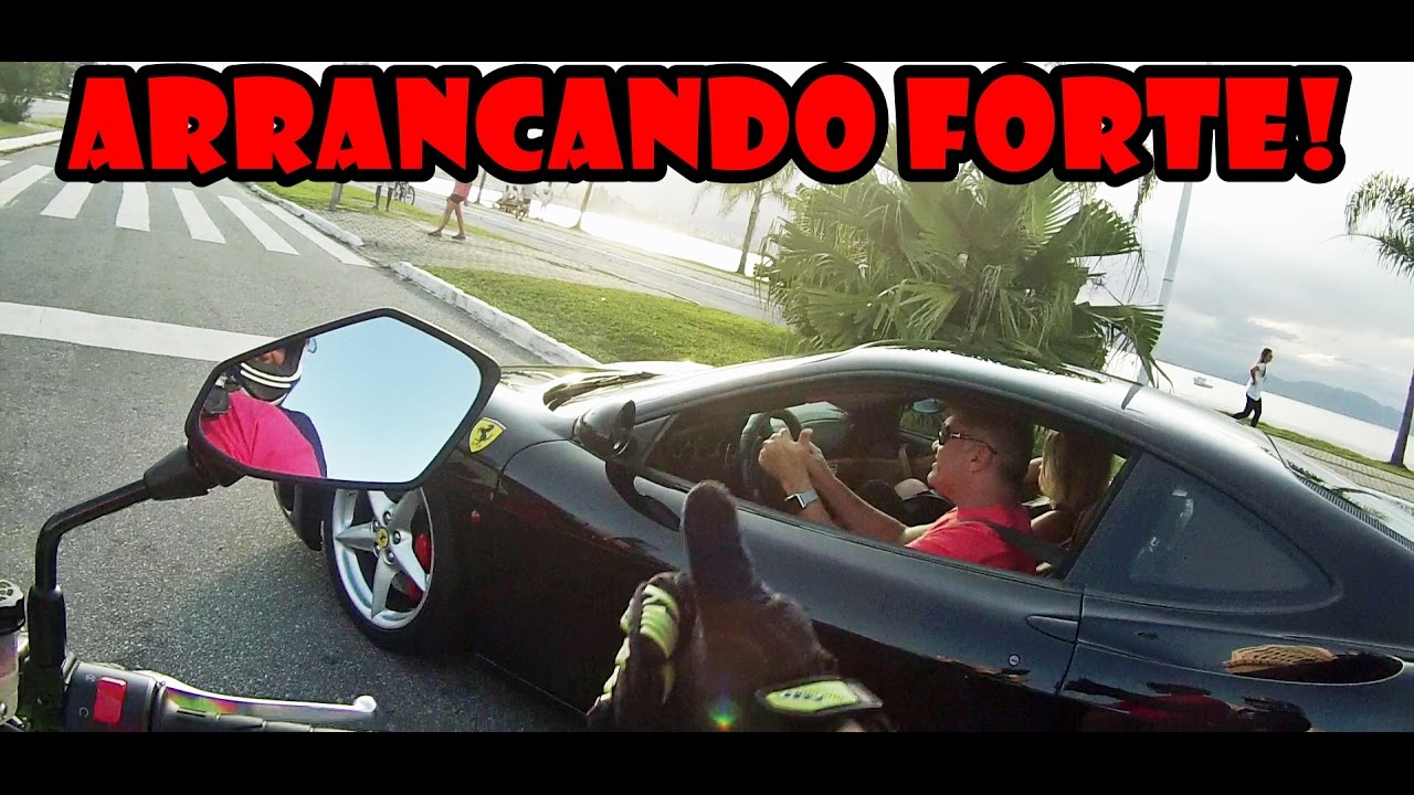 FERRARI MODENA 360 VS Z750 - MOTOFOX FLORIPA!