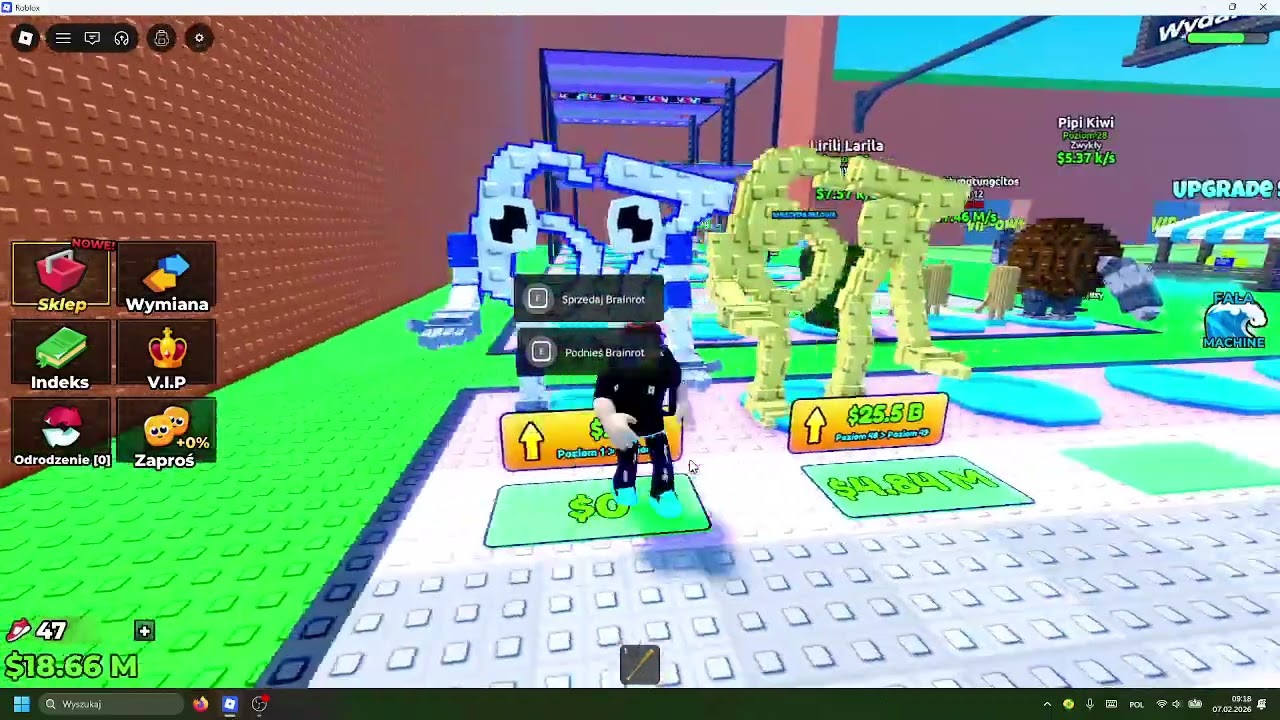 gramy sobie w tsunamin dla brainotów w Roblox