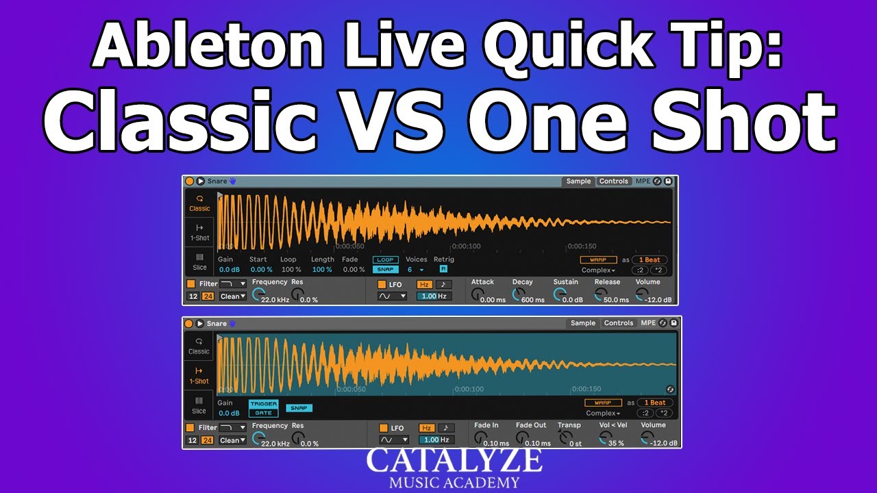 Simpler: Classic VS One Shot Mode | Ableton Live Tutorial
