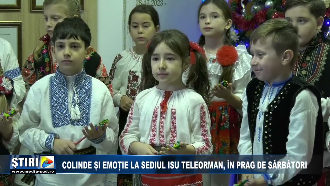 Colinde și emoție la sediul ISU Teleorman, în prag de sărbători