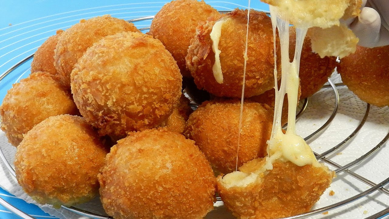 Mozzarella Cheese Crispy Balls - Fried Cheese Balls