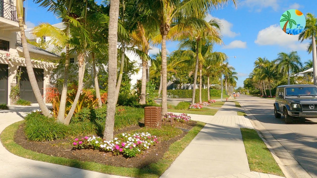 Neighborhood Walk On Gulf Shore Blvd - Naples, FL