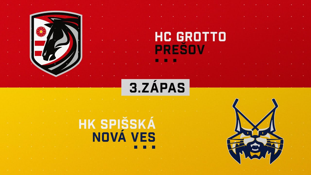 3.zápas kvalifikácia HC Grotto Prešov - HK Spišská Nová Ves HIGHLIGHTS