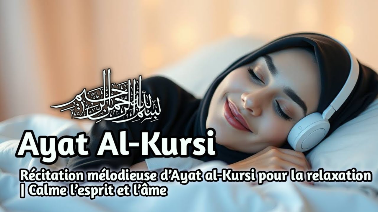 Lecture douce du Saint Coran |  Ayat al-Kursi au réveil pour bénédiction