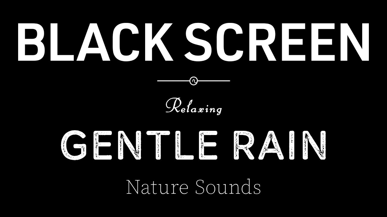 Gentle Rain Sounds for Instant Deep Sleep Black Screen | Calm Anxiety & Insomnia
