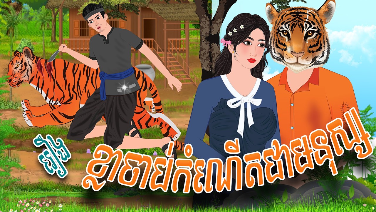 រឿង ខ្លាចាប់កំណើតជាមនុស្ស | PHUM NITEAN | ភូមិនិទាន2026 , Khmer Fairy Tales 2026