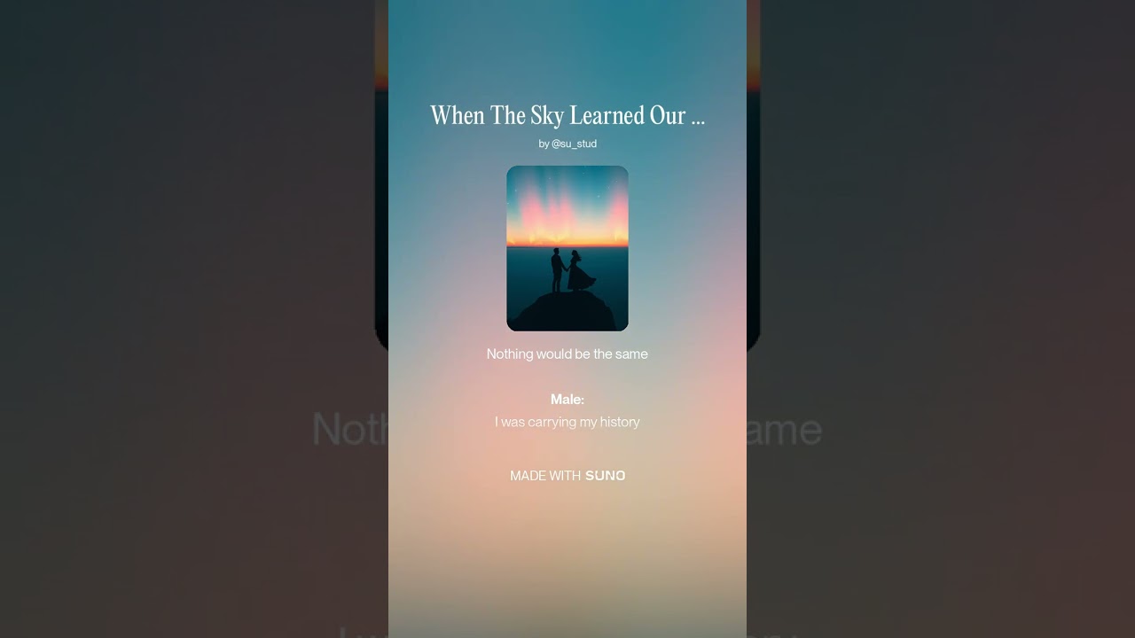 When The Sky Learned Our Names