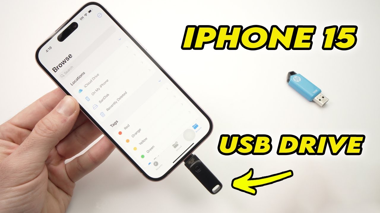 How to Use USB Flash Drive With iPhone 15/ Pro / Plus