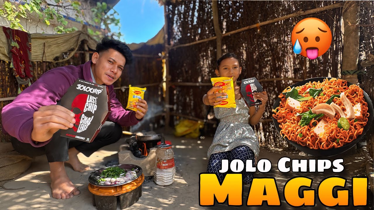 Making Jolo Chips Wali Spicy 🥵 Maggi
