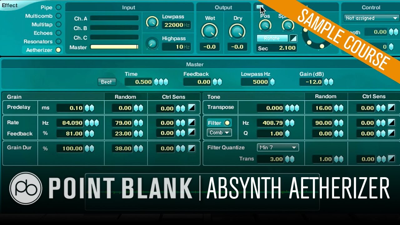 Native Instruments Sound Design: Absynth's Aetherizer
