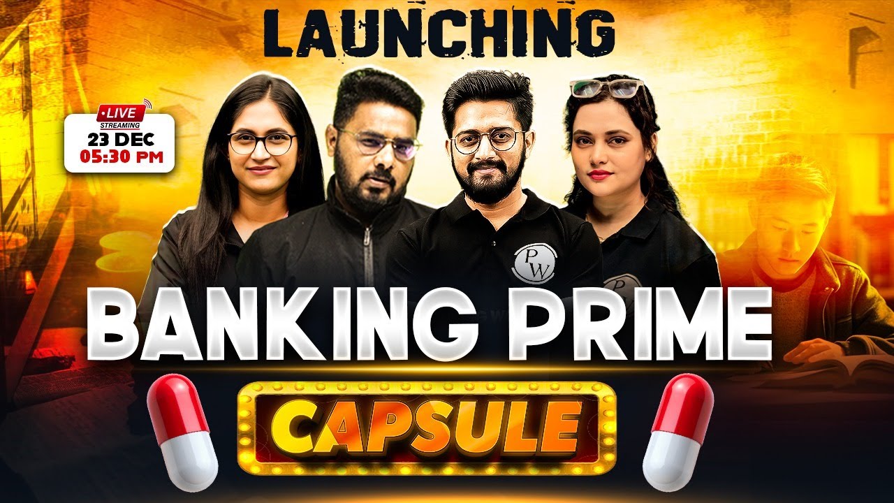 Launching 🚀 Banking Prime Capsule 💊 (Video Course) | Banking Exam Preparation 2026 | Banking Wallah