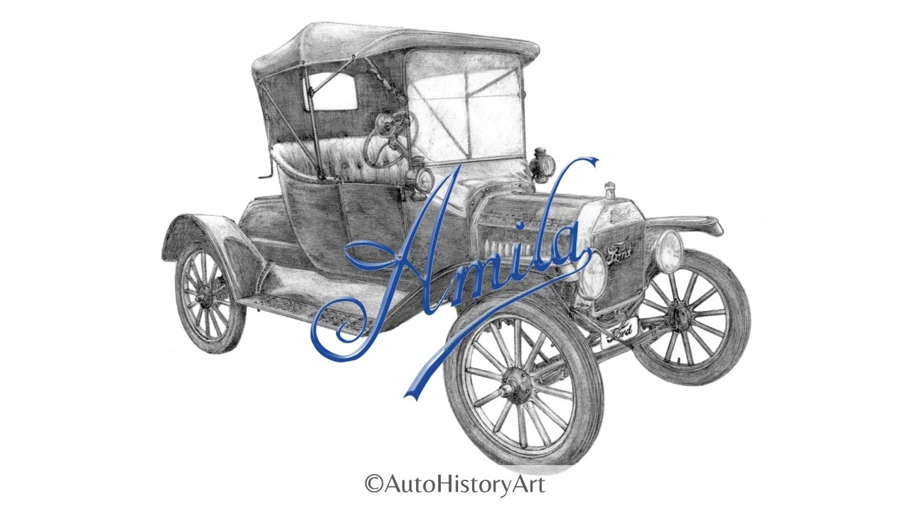 [DE] Ford Model T, 1908 - Historische Automobilkunst von Amila